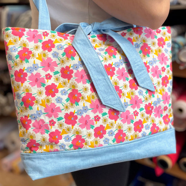 NEW floral summer bag kit including fabrics & interfacing