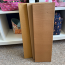 Cardboard Fabric Boards for storing your fabrics 58cm x 17cm approx