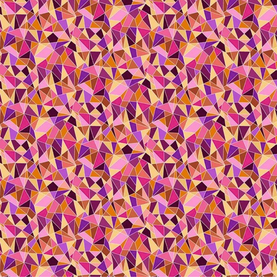 Tropica pink/ purple abstract design 100% cotton fabric, 112cm wide sold per 1/2 metre