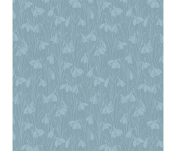 Liberty Snowdrop Spot design, Steely Sky 100% cotton fabric sold per half metre, 112cm wide