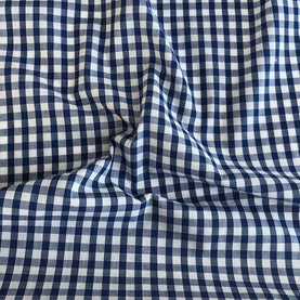 LAST PIECE 1.5 Inches Navy Blue 1/4 Inch Polycotton Gingham fabric