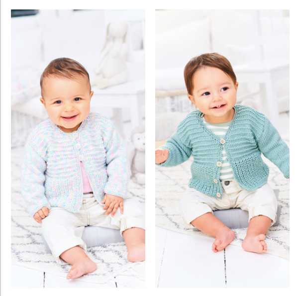 Stylecraft Cardigans in Bambino DK - Pattern 9978 Ages birth - 3years