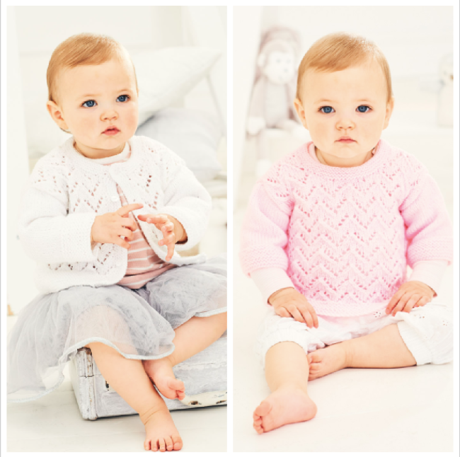 Stylecraft Cardigan & Sweater in Special for Babies DK - Pattern 9678 Ages birth - 5 years