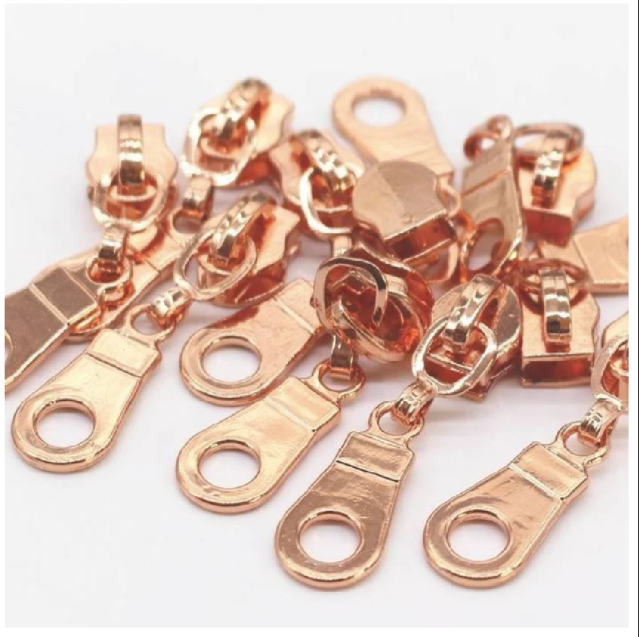 Rose Gold Size 5 Donut Zipper Pulls - Sold individually