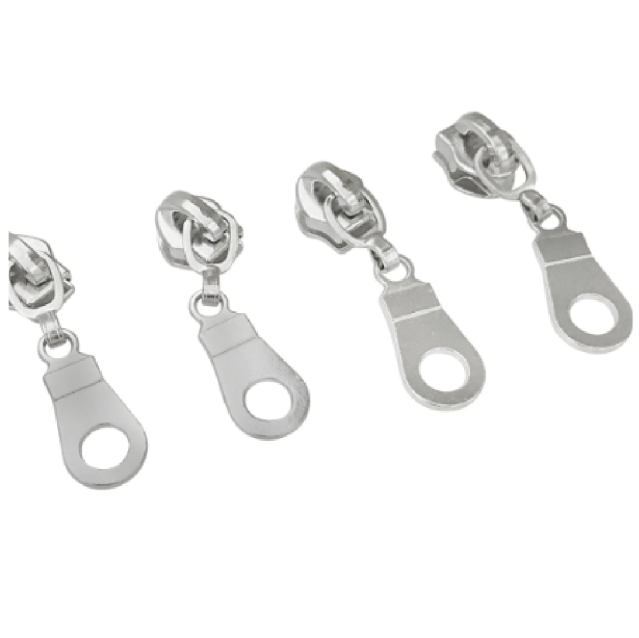 Silver Size 5 Donut Zipper Pulls - Sold individually