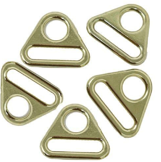 Gold Triangle Connectors - 38mm - Sold Individually