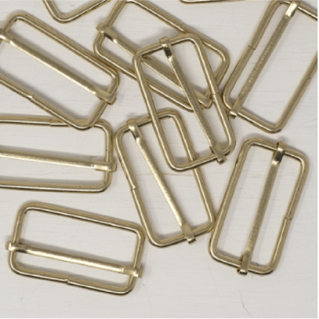 Gold Colour Slider Slide Adjustable Bar - 38mm 