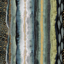 Flora & Form Stripes Metallic 100% Premium Cotton Fabric Sold Per 1/2 Metre, 112cm Wide