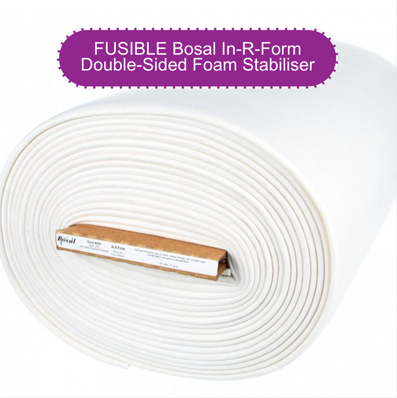 Bosal In-R-Form Double-Sided Fusible Foam Stabiliser, 58 inches wide, by the half metre~