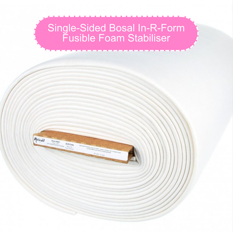 Bosal In-R-Form Single-Sided Fusible Foam Stabiliser, 58 inches wide, by the half metre~