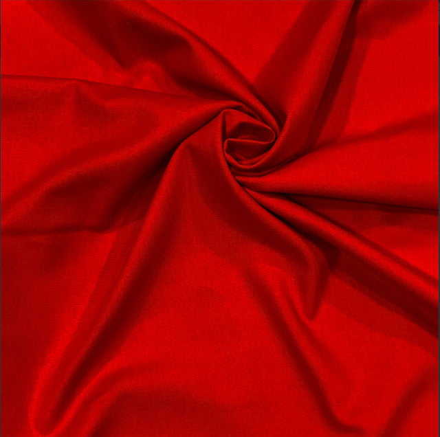 PLAIN 100% cotton CANVAS  Fabric, Poppy colour , sold per half metre, 146cm wide