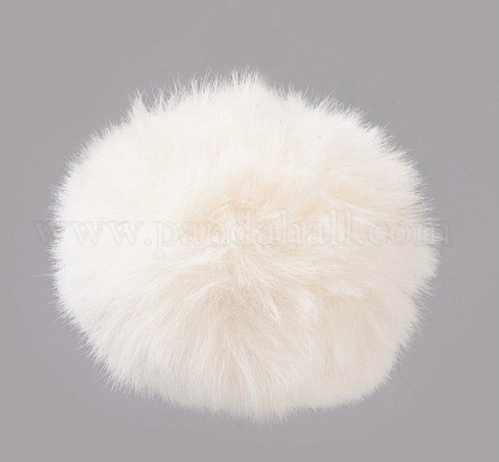 White Pom Pom 20mm Ball - Sold Per per 1