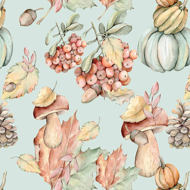 Falling Leaves Autumn Foliage fabric, 100% Cotton , sold per half metre 112cm wide