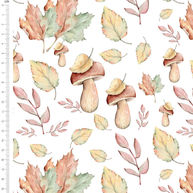 Falling Leaves Autumn Walks Fabric, 100% Cotton , sold per half metre 112cm wide