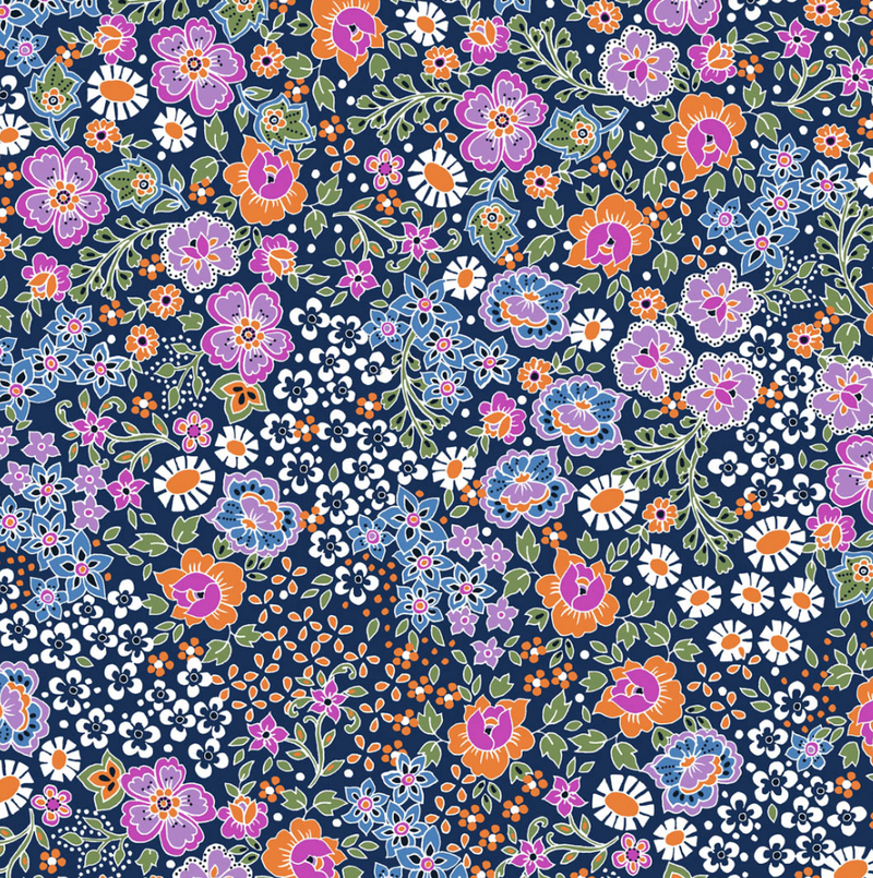 Beautiful Ace Lawn Bahar Lilac 100% Cotton Lawn Fabric Per Half Metre 145cm wide