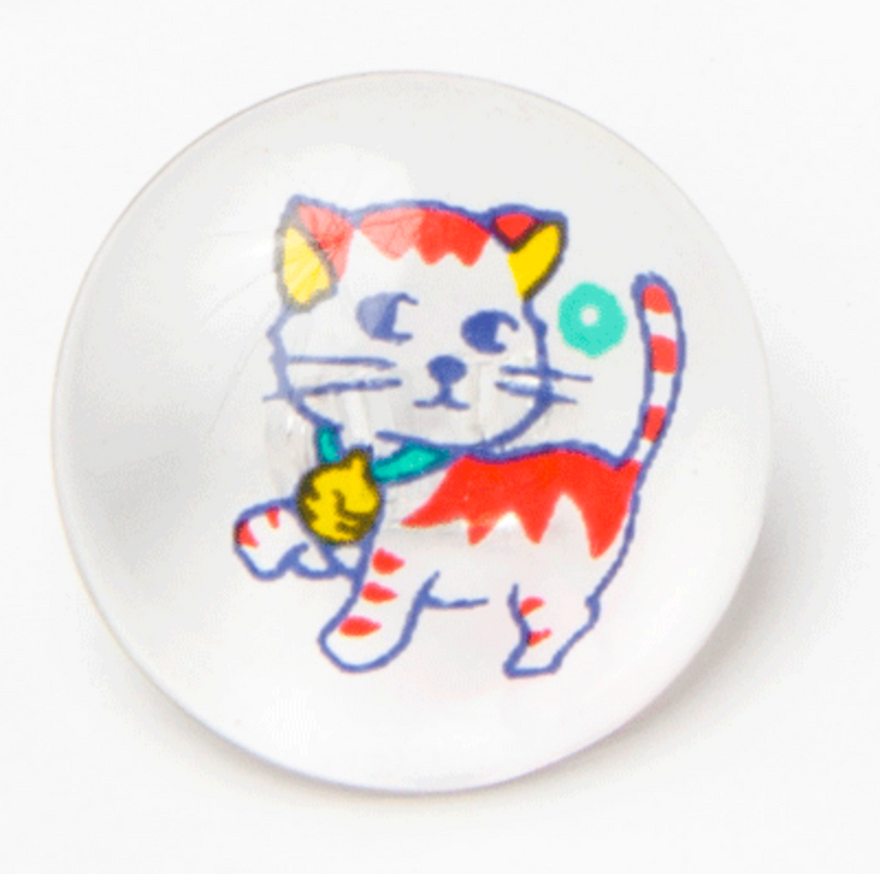 Clear Kitten Buttons Approx 15mm - Sold Per 10 Buttons