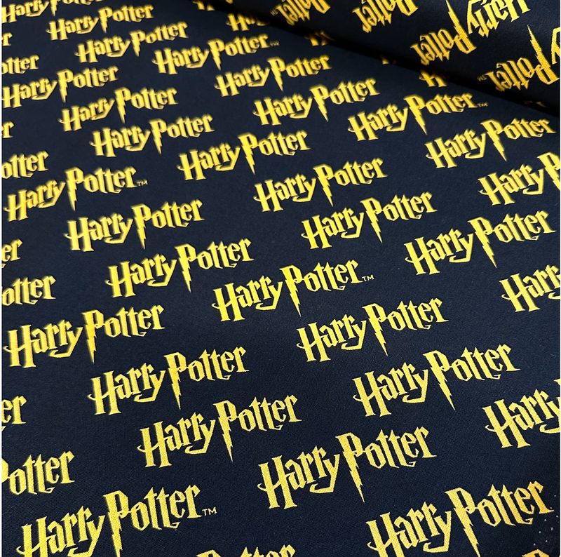 Harry Potter Logo 100% Cotton Fabric Per 1/2 Metre