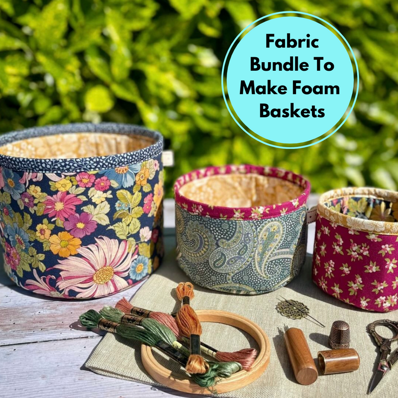 Fabric Bundle To Make Our Foam Fabric Basket (Size Large)
