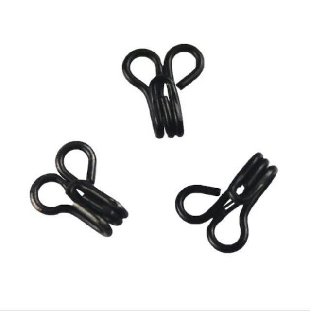 Essentials Hooks & Eyes Black Size 2 - Pack of 24