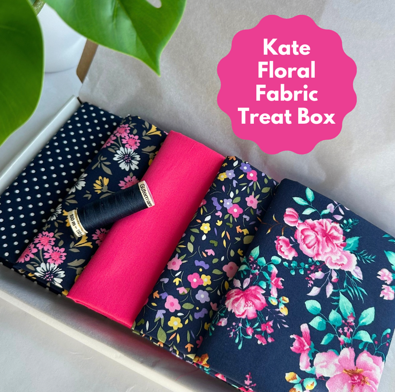 Kate Floral 5 Piece FQ Bundle Plus Thread Treat Box