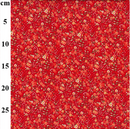 Red Sprinkle Floral 100% Cotton Poplin Sold Per 1/2 Metre 112cm Wide