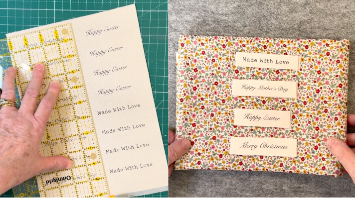 How To Make Fabric Labels Video Tutorial