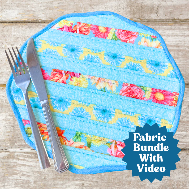 Fabric Bundle For Donna's Quilt As You Go Bistro Placemat *Includes Video Tutorial*