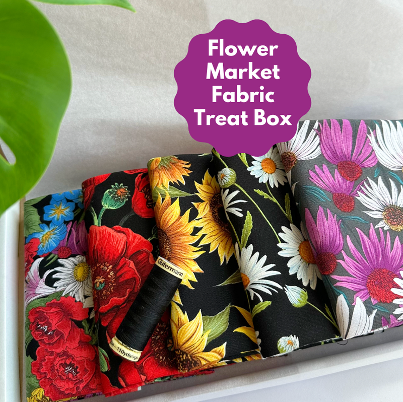 Flower Market 5 Piece FQ Bundle Plus Thread Treat Box