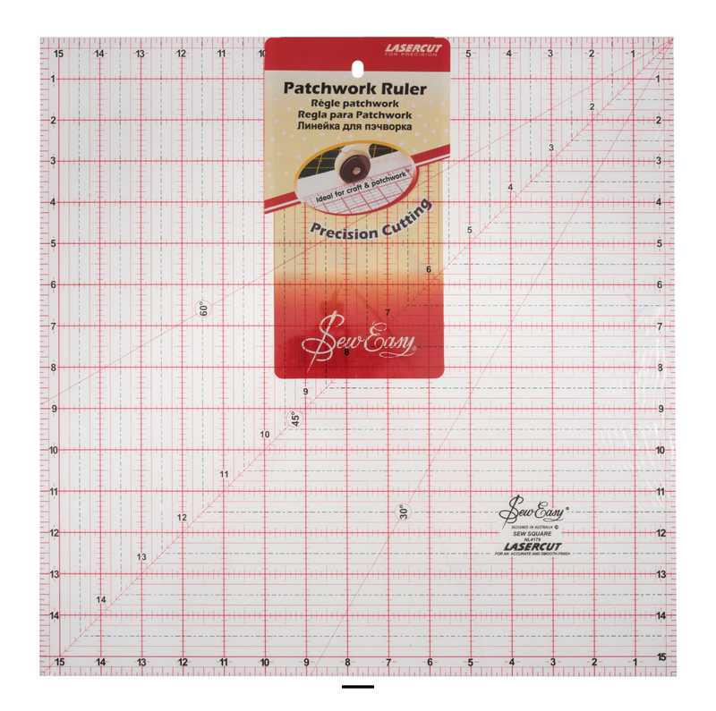 Quilting Square Plastic Ruler 15.5 x15.5 Inches