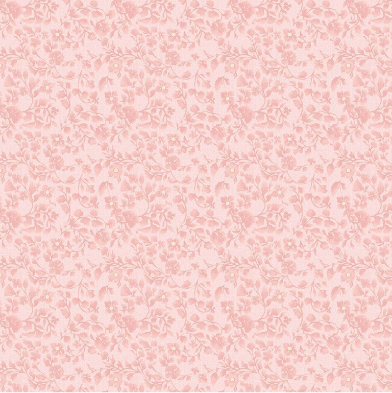 TIMELESS TREASURES Fleur pink 100% Premium Cotton Fabric Sold Per 1/2 Metre