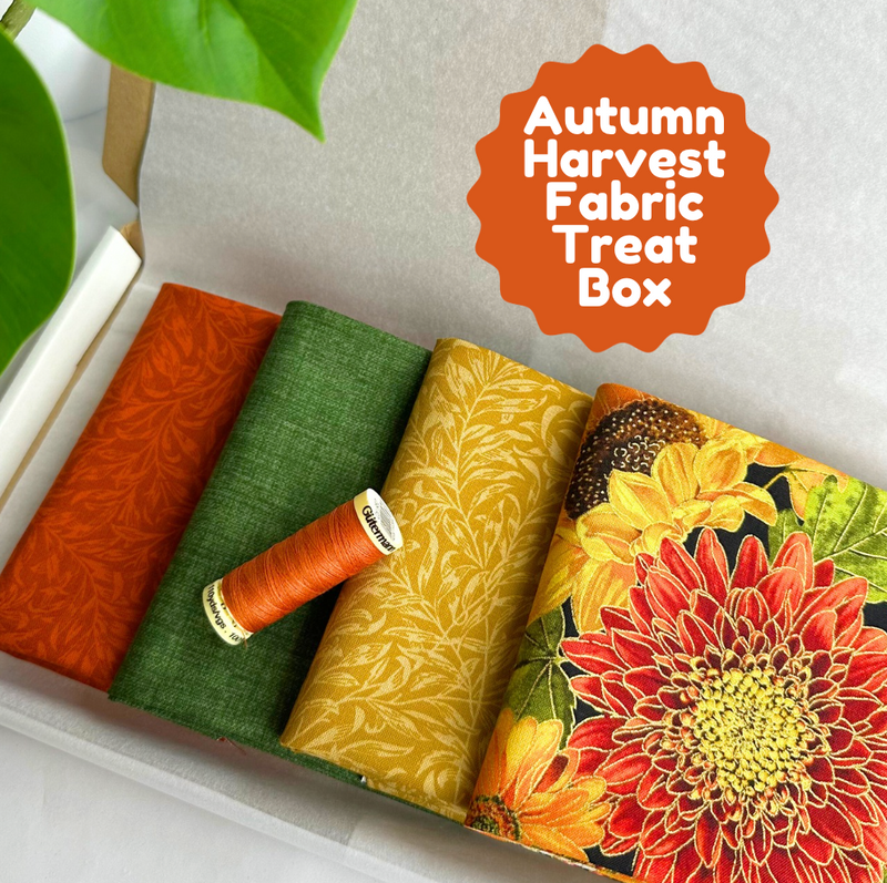 Autumn Harvest 4 Piece FQ Bundle Plus Thread Treat Box