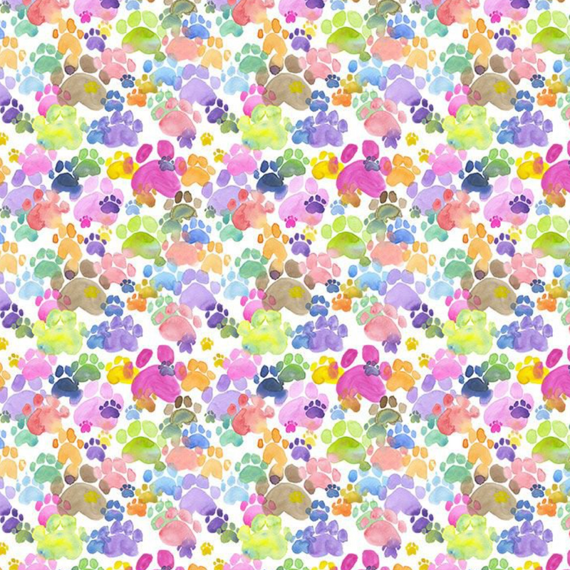 Dear Stella Talk To The Paw Dog Fabric Premium Cotton Sold Per 1/2 Metre