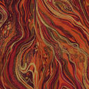 Harvest Autumn Metallic Marble Premium Cotton Fabric By Timeless Treasures Sold Per 1/2 Metre