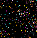 Confetti Dusk By Figo Themed Premium Cotton Sold Per 1/2 Metre