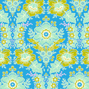 Blue Oxford Full Bloom By Figo Themed Premium Cotton Sold Per 1/2 Metre