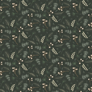 Forest Berries Snowfall 100% Premium Cotton Christmas Fabric Sold Per 1/2 Metre