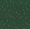 Green & Gold Shining Star 100% Cotton Christmas Fabric Sold Per 1/2 Metre