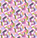 Brush Strokes Purple Perfection Premium Cotton Fabric By 3 Wishes Sold Per 1/2 Metre