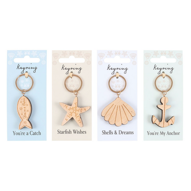 Drift Away Nautical Keyrings | Great Gift For Beach Lovers - 4 Variations