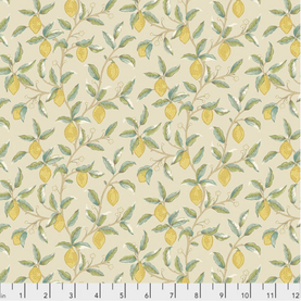 Morris & Co Lemon Tree 100% premium cotton fabric, sold per half metre