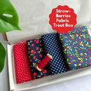 Summer Strawberries 4 Piece FQ Bundle Plus Thread Treat Box