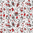 Children's Christmas Polycotton fabric, 112cm wide per 1/2 metre