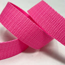 Cerise Pink Polypropylene Webbing 25mm Wide Sold Per Metre