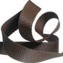 Brown Polypropylene Webbing 25mm Wide Sold Per Metre