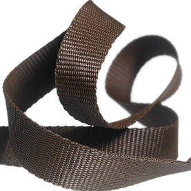 Brown Polypropylene Webbing 25mm Wide Sold Per Metre