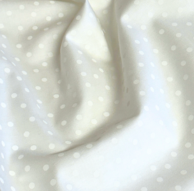 Simply Tonal Spots White on White 100% Cotton Fabric 112cm wide sold per half metre