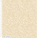William Morris Natural Willow Bough 100% Cotton Fabric - Sold Per Half Metre