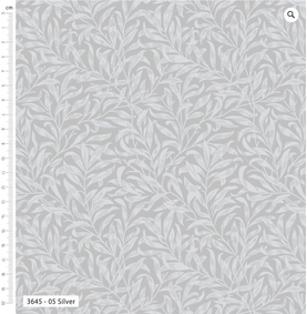 William Morris Silver Willow Bough 100% Cotton Fabric - Sold Per Half Metre