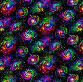 Timeless Treasures, Galaxy Burst Space Themed Premium Cotton Fabric Sold Per 1/2 Metre