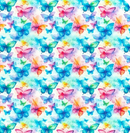 Rainbow Butterflies 100% Cotton Poplin Sold Per 1/2 Metre 112cm Wide
